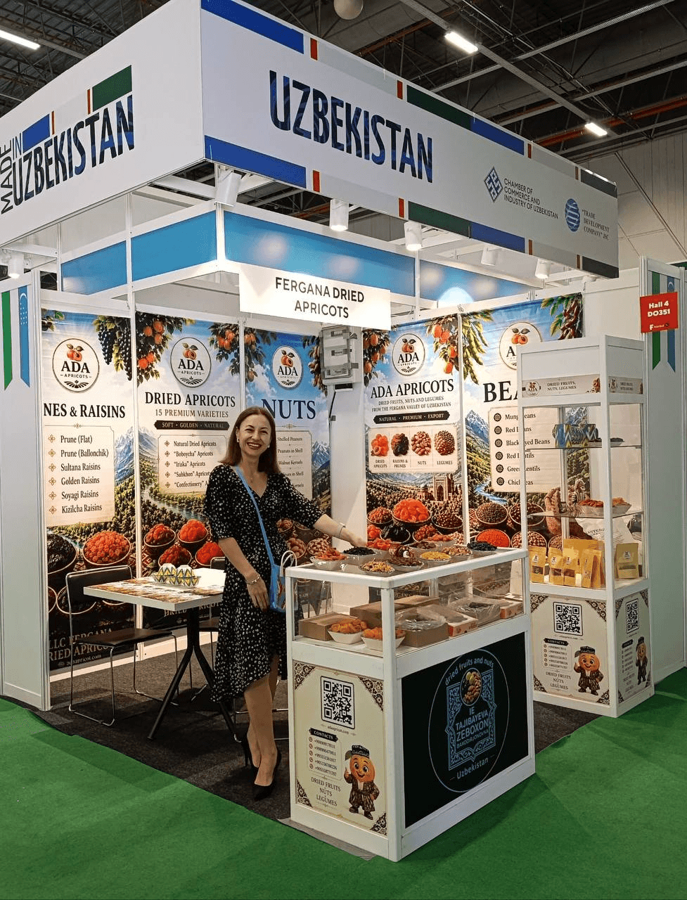 The LLC FERGANA DRIED APRICOTS stand
